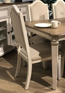 New Classic Furniture Anastasia Side Chair in Antique Bisque (Set of 2)