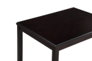 GIA 5PC 48" RECT. DINING TABLE & 4 CHAIRS-EBONY