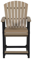 Fairen Trail - Black / Driftwood - Barstool (Set of 2)