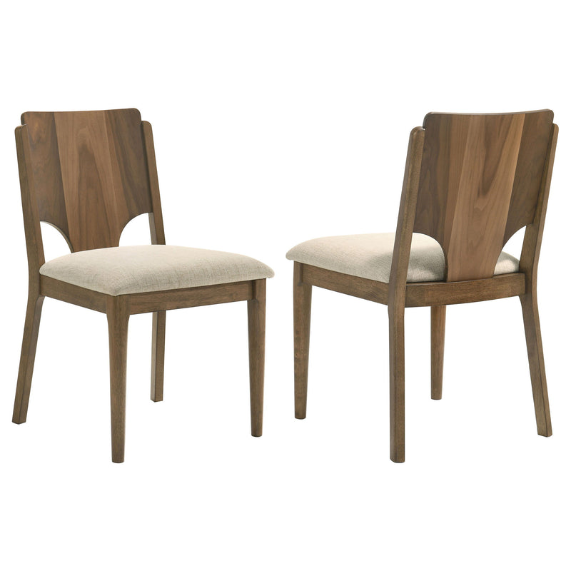 Crestmore - Dining Chair Upholstered Seat (Set of 2) - Walnut