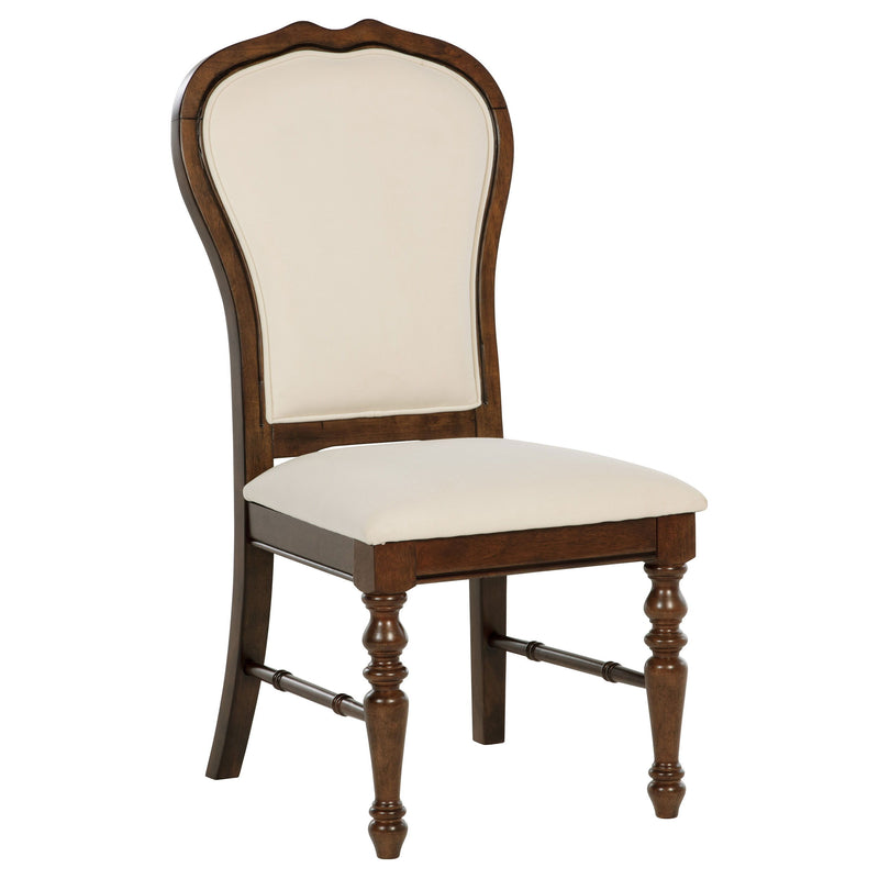 Landon - Upholstered Dining Side Chair (Set of 2) - Rich Brown