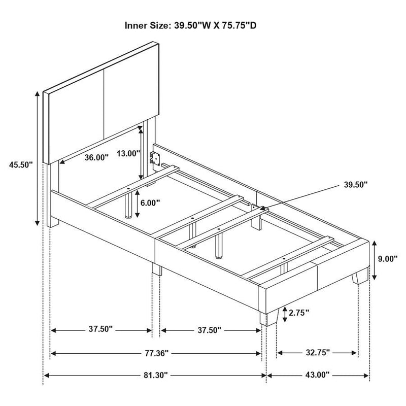 Dorian - Upholstered Panel Bed