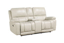 CICERO CONSOLE LOVESEAT W/ PWR FR & HR-CREAM