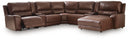 Silverbrooke Reclining Sectional with Chaise and Storage Consoles