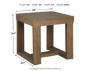 Cariton - Gray - Square End Table