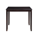 GIA 5PC 42" SQUARE COUNTER TABLE & 4 CHAIRS-EBONY