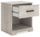 Shawburn - Whitewash - One Drawer Night Stand