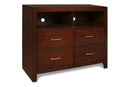KENSINGTON MEDIA CHEST- BURNISHED CHERRY