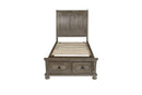 New Classic Furniture Allegra Youth Twin Storage Bed in Pewter