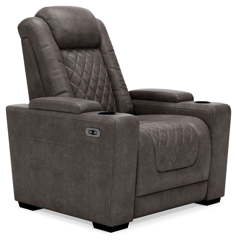 Hyllmont - Gray - Pwr Recliner/Adj Headrest