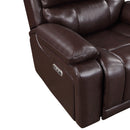 CICERO SOFA W/ PWR FR & HR -BROWN
