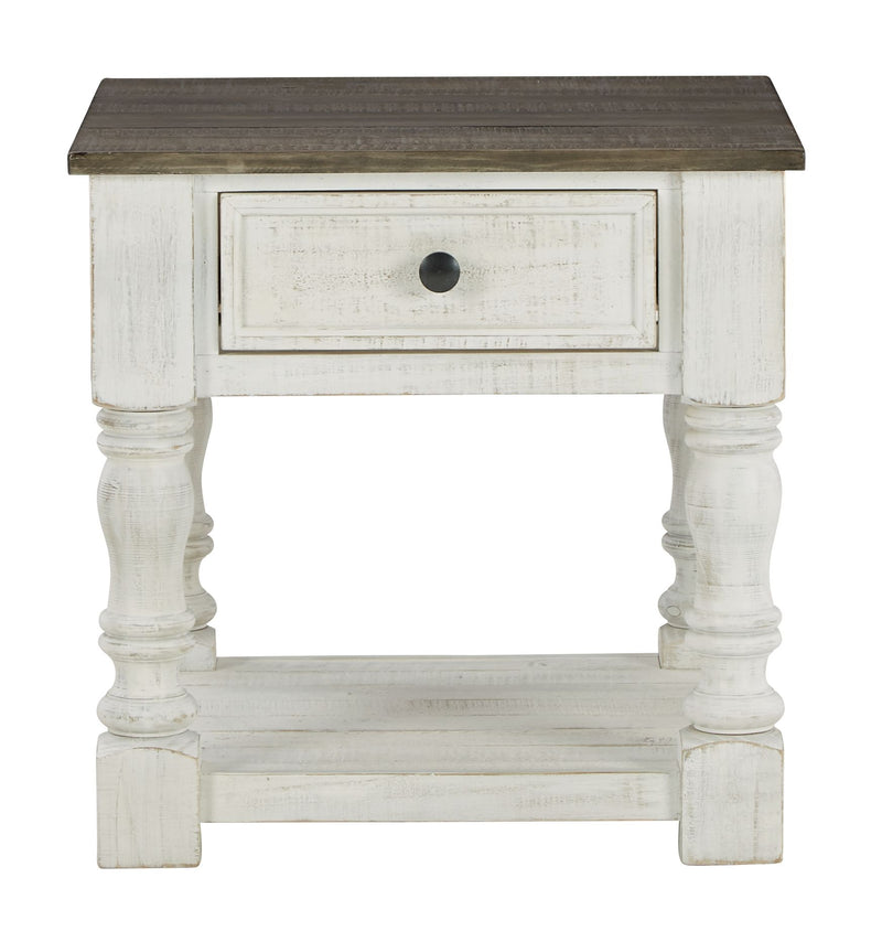 Havalance - White / Gray - Square End Table