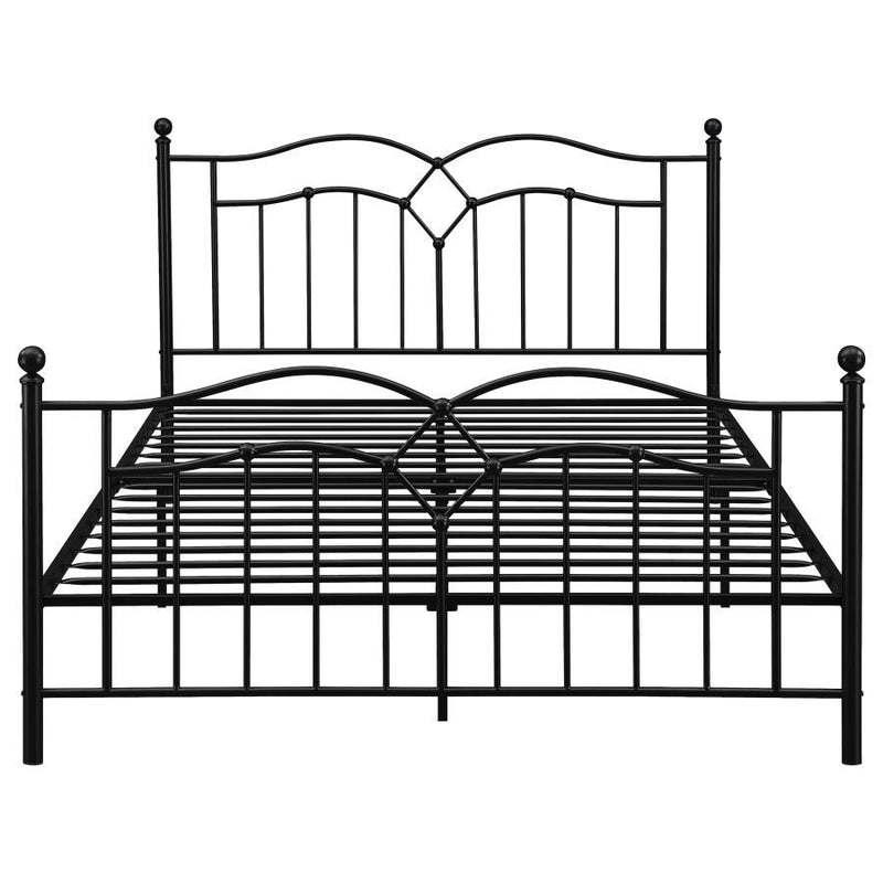 Klossen - Metal Queen Open Frame Bed - Black