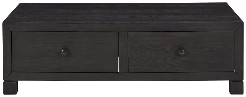 Foyland - Black - Cocktail Table With Storage