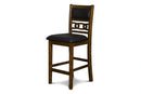 GIA 42" COUNTER DROP LEAF TABLE W/2 CHAIRS-BROWN