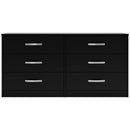 Finch - Black - Six Drawer Dresser - 29'' Height