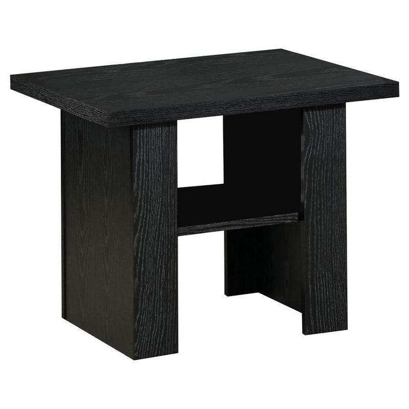 Rodez - 3 Piece Engineered Wood Coffee Table Set - Black Oak