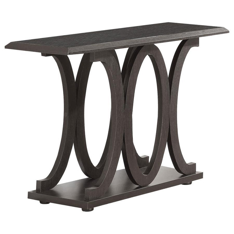 Shelly - Engineered Wood Entryway Console Table - Cappuccino