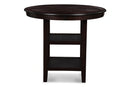GIA ROUND COUNTER DINING 5 PC SET-EBONY