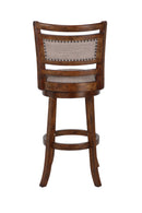 ABERDEEN 29" BAR STOOL-DK BROWN W/FABRIC SEAT
