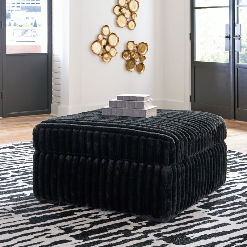 Midnight-madness - Onyx - Oversized Accent Ottoman