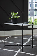 Ashber - White / Black - Accent Table