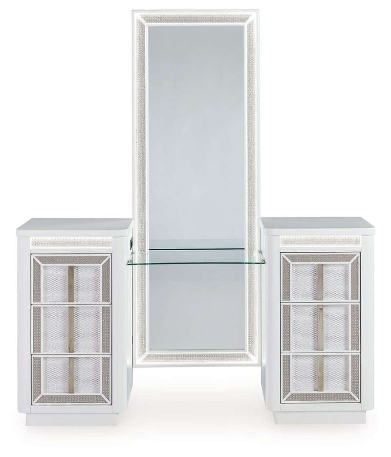 Chalanna - White - Vanity With Mirror