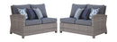 Salem Beach - Gray - 3 Pc. - Sectional Lounge