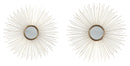 Doniel - Antique Gold Finish - Accent Mirror Set (Set of 2)