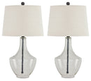 Gregsby - Clear / Black - Glass Table Lamp (Set of 2)
