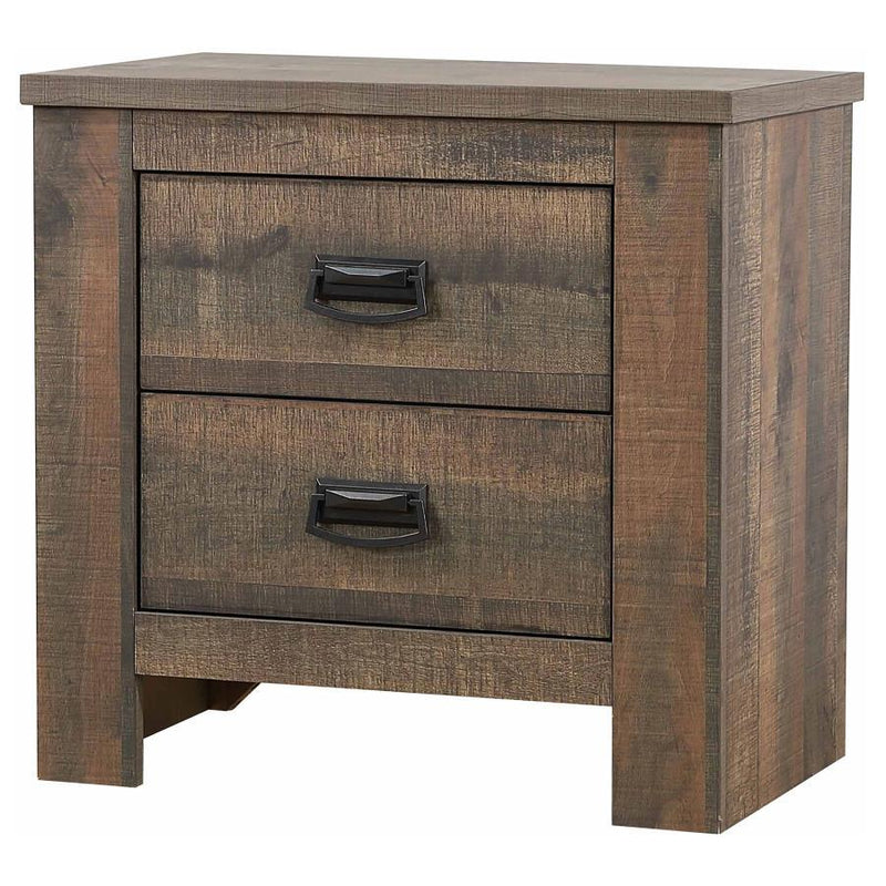 Frederick - 2-Drawer Nightstand - Weathered Oak