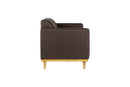 AIDEN LOVESEAT W/2 THROW PILLOWS-CHOCOLATE