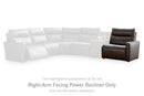 ModZ Power Reclining Sectional Loveseat with Audio Console