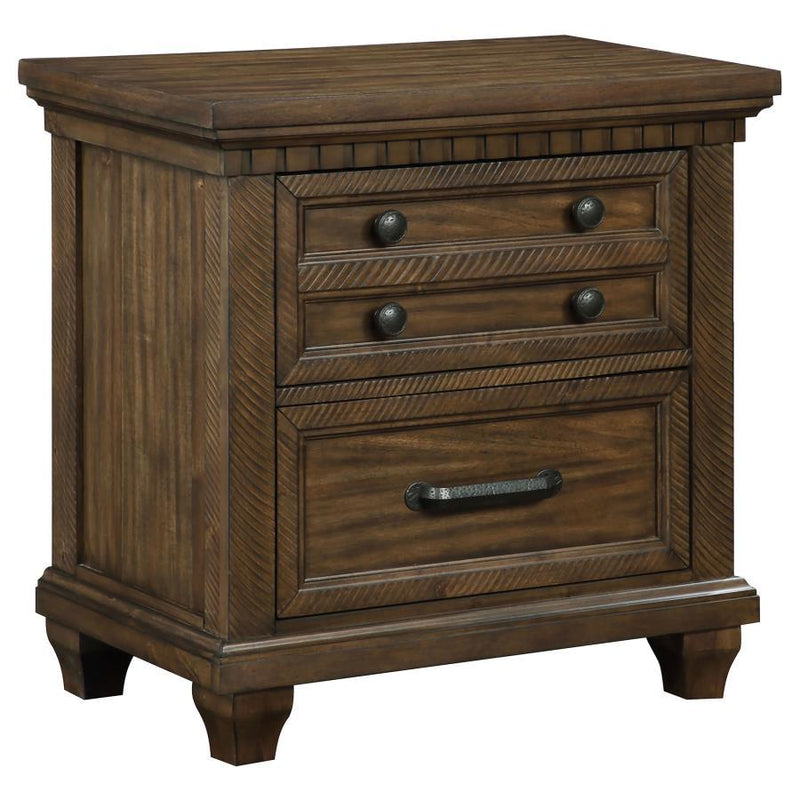 Bennington - 2-Drawer Nightstand - Acacia Brown