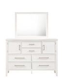 ANDOVER 60" DRESSER W/DOORS-WHITE