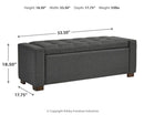 Cortwell - Gray - Storage Bench