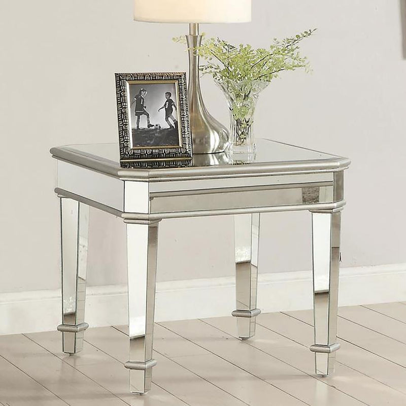 Eisley - End Table - Pearl Silver