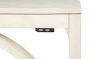 BELLA COUNTER TABLE & 2 STOOLS -2 TONE BISQUE