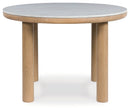Sawdyn - Light Brown - Round Dining Room Table