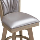 JAZZ 30" SWIVEL BAR STOOL-PEARL/GOLD