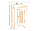 Wystfield - White / Brown - Chair Side End Table