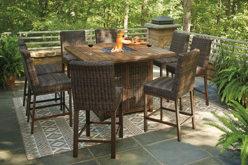 Paradise Trail Outdoor Bar Table Set