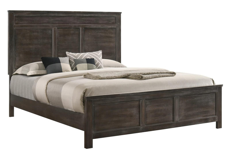 New Classic Furniture Andover  California King Bed in Nutmeg