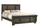 New Classic Furniture Ashland King Panel Bed in Rustic Brown