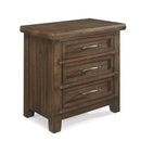 New Classic Furniture Fairfax 3 Drawer Nightstand in Medium Oak