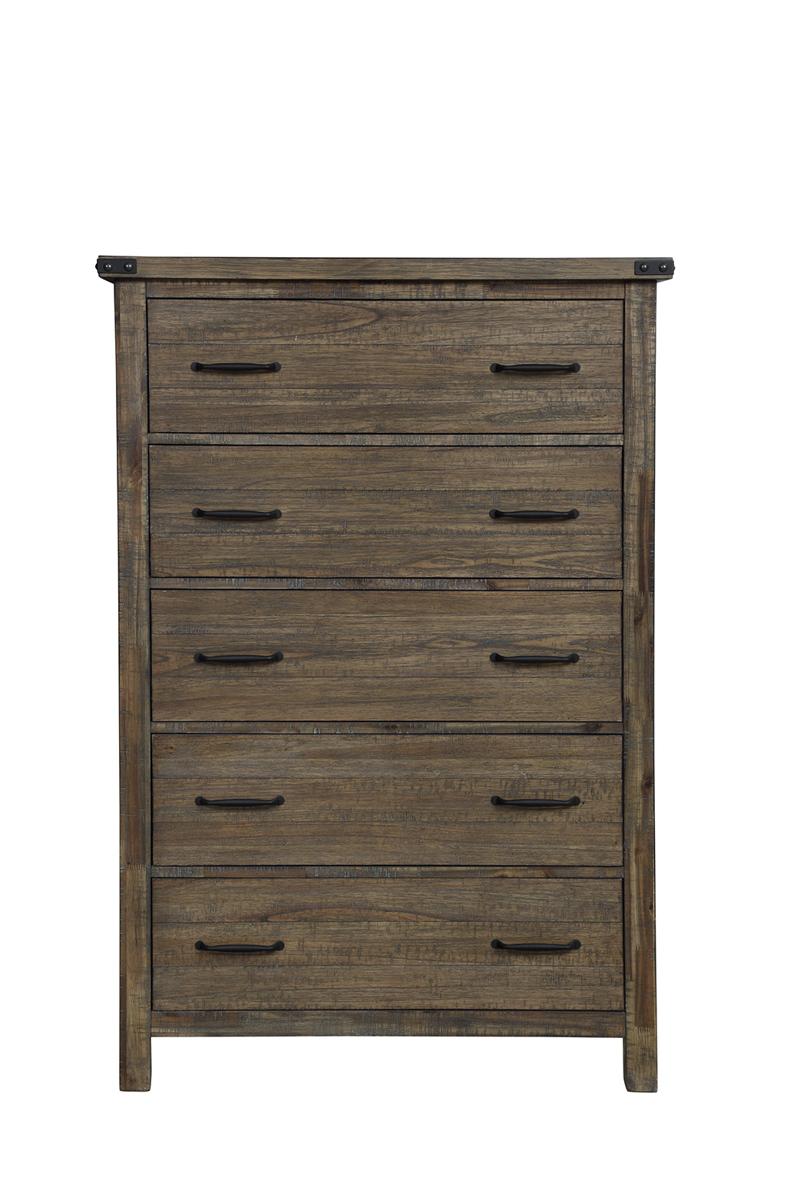 New Classic Furniture Galleon Chest in Weathered Walnut