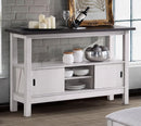 New Classic Furniture Maisie Server in White/Brown