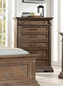 New Classic Furniture Mar Vista 6 Drawer Chest in Brushed Walnut
