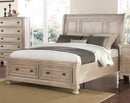 New Classic Furniture Allegra California King Storage Bed in Pewter