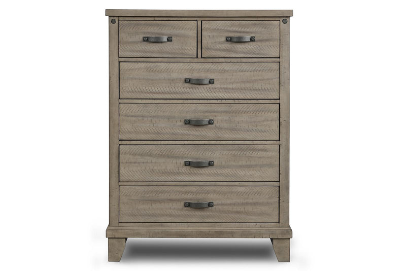 New Classic Furniture Marwick 6 Drawer Chest in Sand